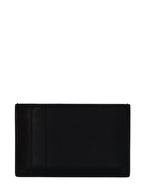 Black/white leather Graffiti print cardholder from Alexander McQueen ALEXANDER MCQUEEN | 6021441NT7B1070